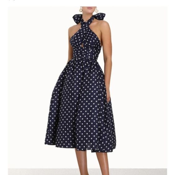 Zimmermann High Tide Polka-Dot Dress