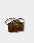 Rylan Smooth Leather Mini Satchel in Camel