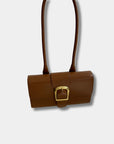 Rylan Long Handle Small Satchel in Cognac