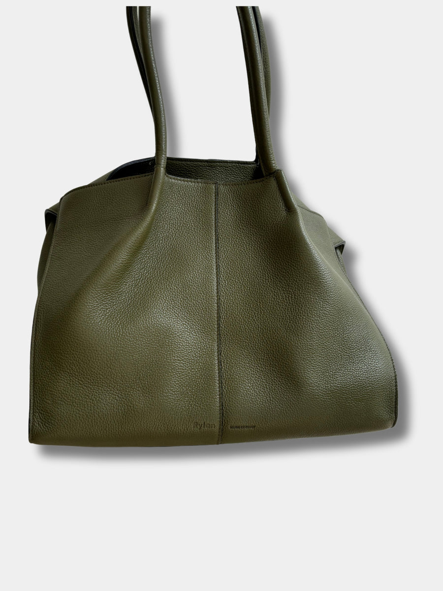 Rylan Large Tote in Forest Green