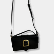 Rylan Small Satchel with Flat Handle in Black