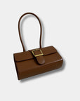 Rylan Long Handle Small Satchel in Cognac