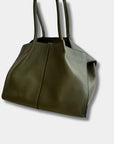 Rylan Large Tote in Forest Green