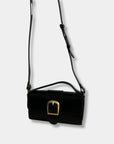 Rylan Small Satchel with Flat Handle in Black