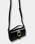 Rylan Small Satchel with Flat Handle in Black