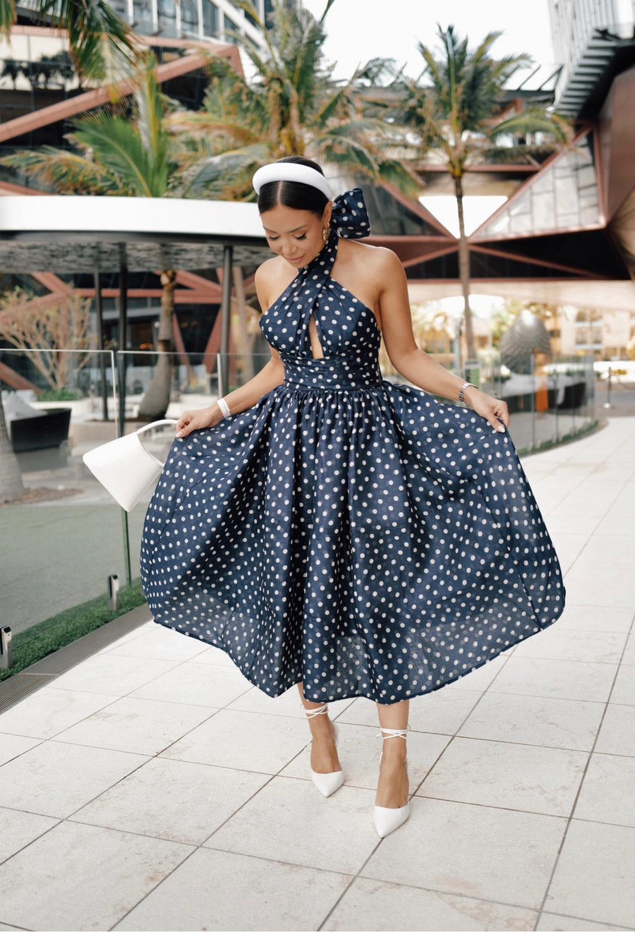 Zimmermann High Tide Polka-Dot Dress