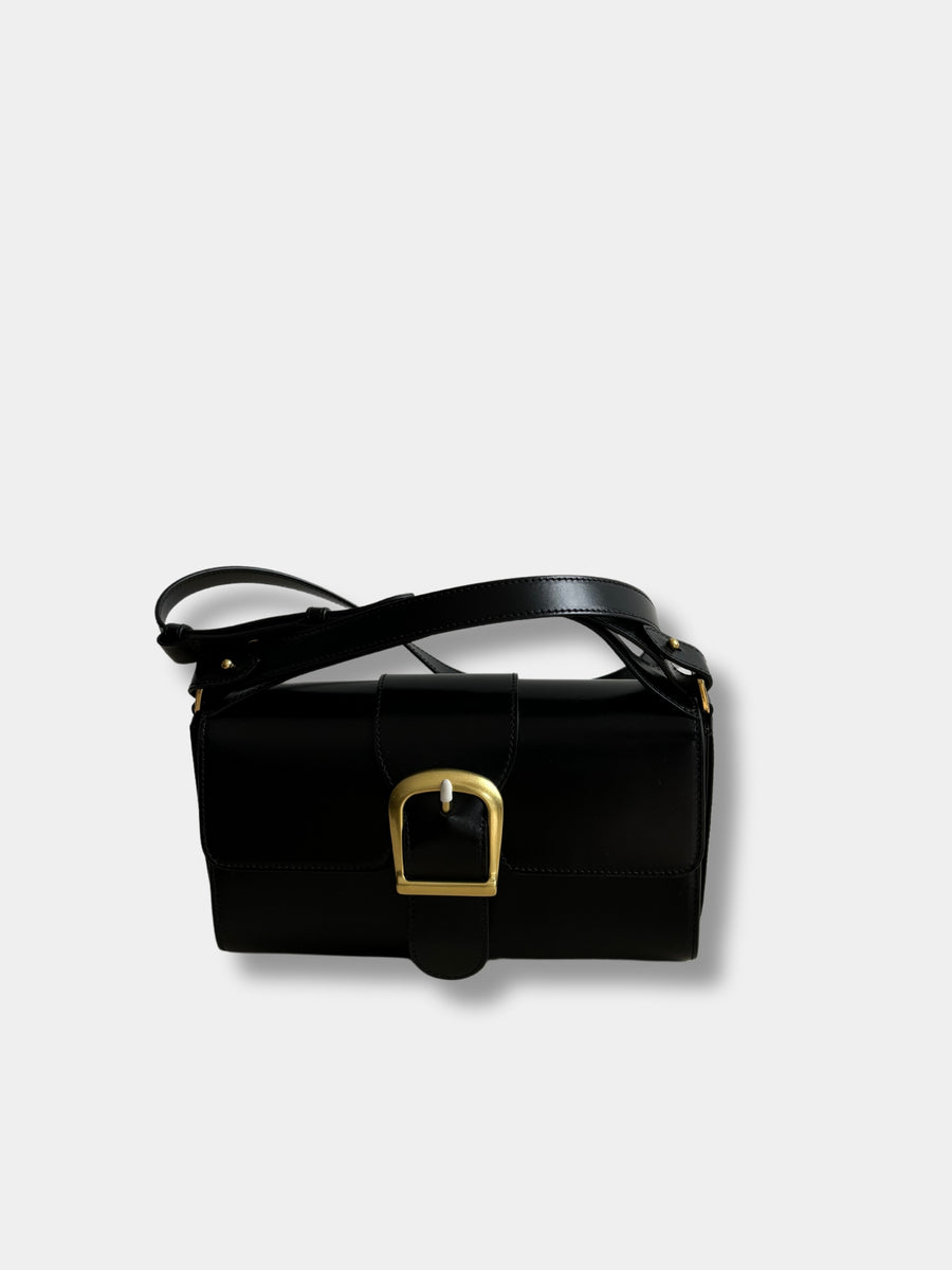 Rylan Small Satchel with Flat Handle in Black