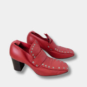 Celine by Phoebe Philo Red Moccasin Pumps