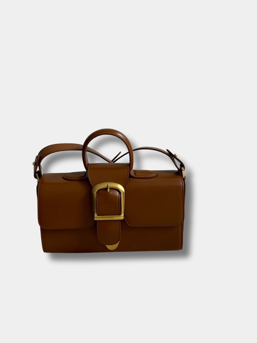 Rylan Small Satchel in Cognac