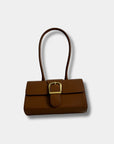 Rylan Long Handle Small Satchel in Cognac