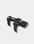 Dion Lee Knot High Heel in Deep Olive