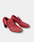 Celine by Phoebe Philo Red Moccasin Pumps