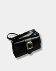 Rylan Small Satchel with Flat Handle in Black