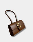 Rylan Long Handle Small Satchel in Cognac