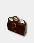 Rylan Small Satchel in Cognac