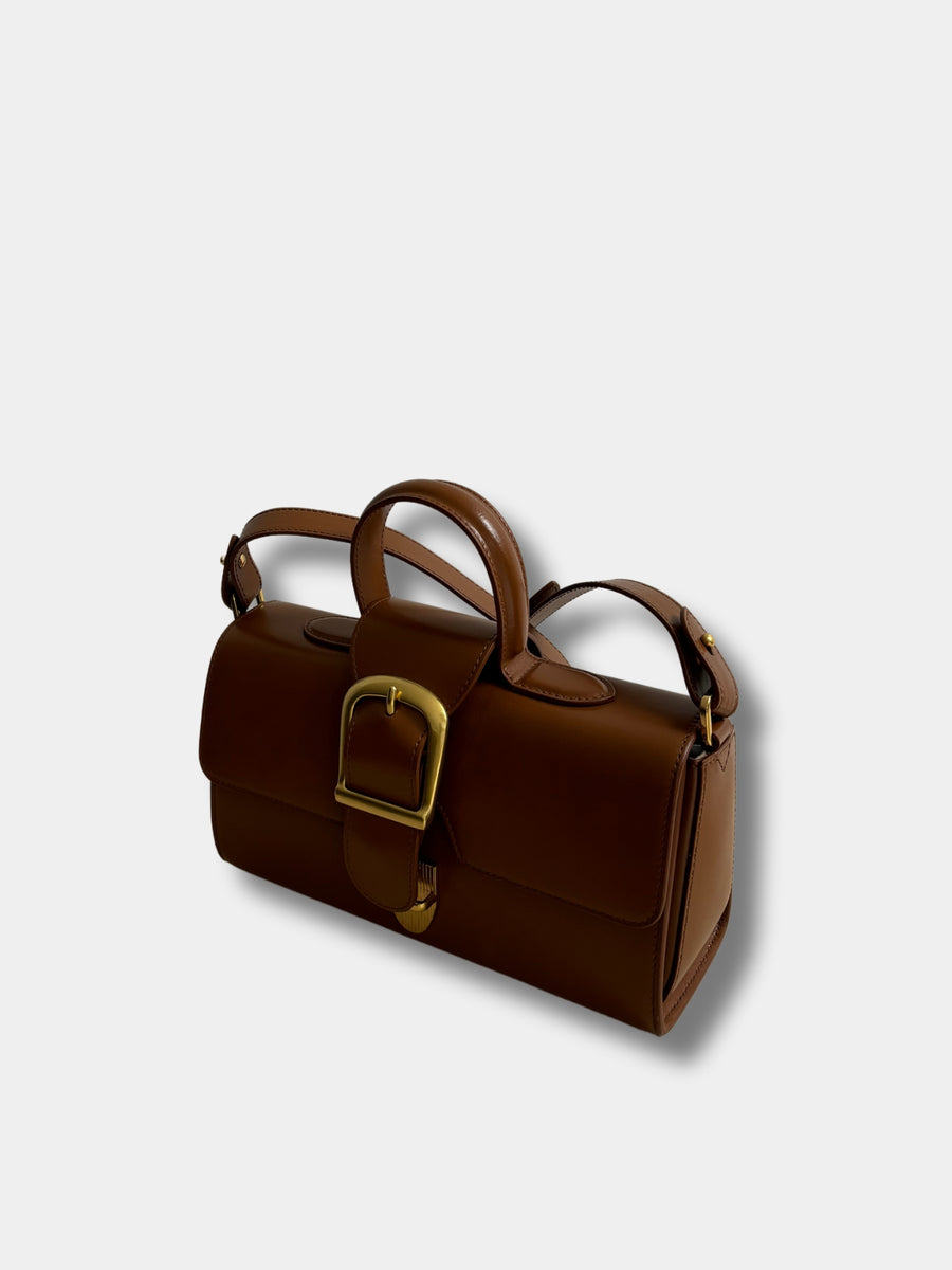 Rylan Small Satchel in Cognac