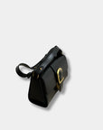 Rylan Small Satchel with Flat Handle in Black