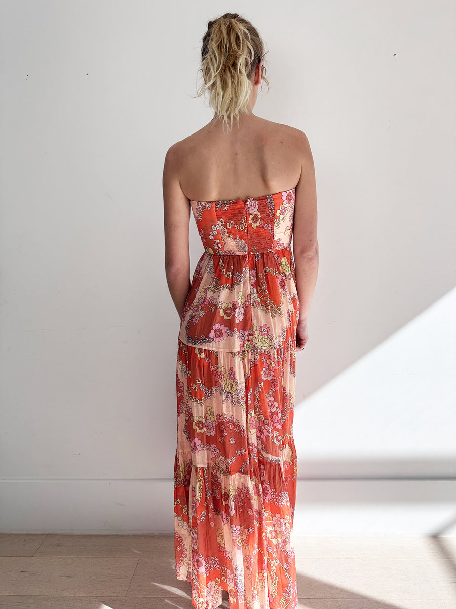 Zimmermann Lola Tie Front Midi Dress