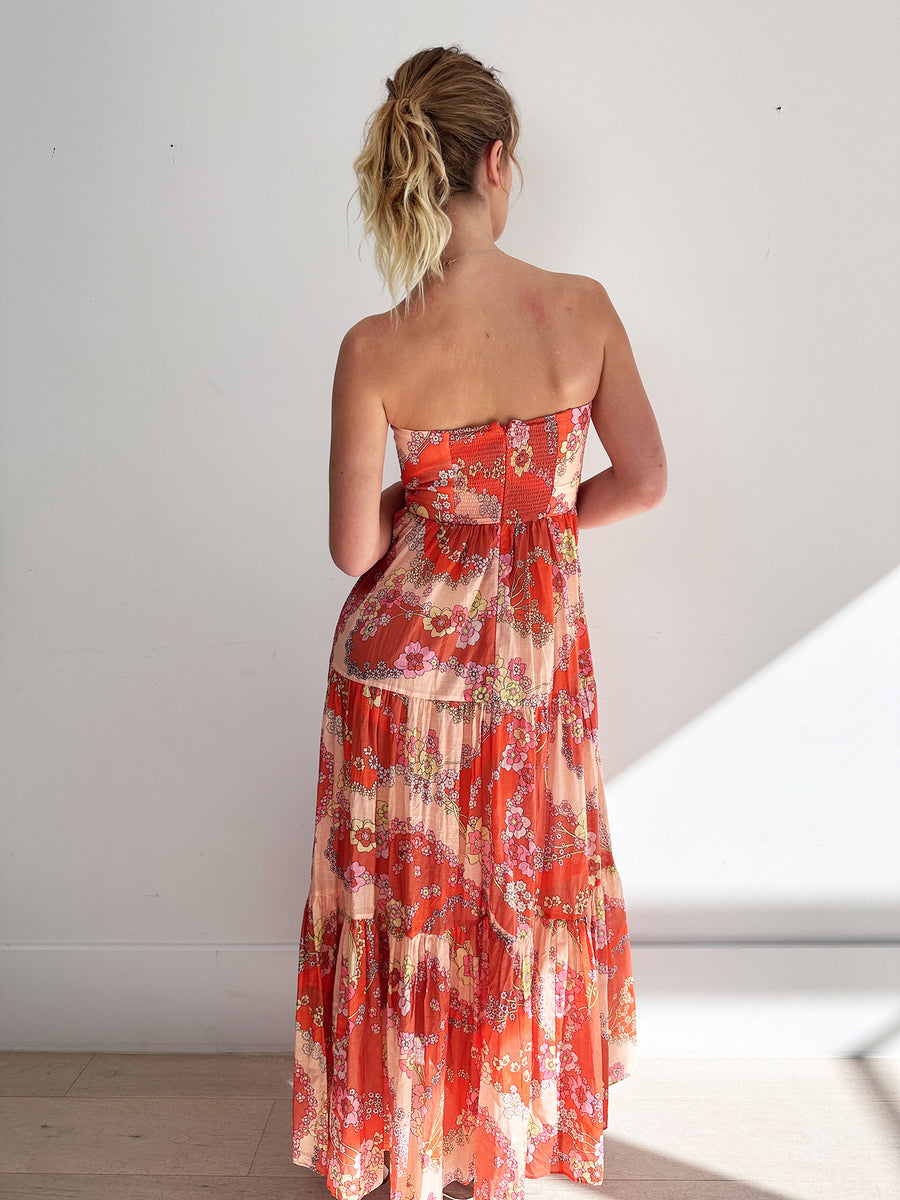 Zimmermann Lola Tie Front Midi Dress