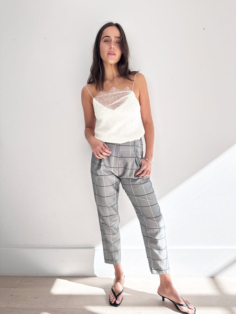 Viktoria & Woods Check Cropped Pants