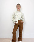 Bassike Slubbed Linen Split Hem Pant