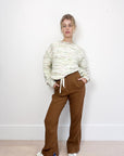 Bassike Slubbed Linen Split Hem Pant