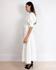 Luuda White Midi Dress