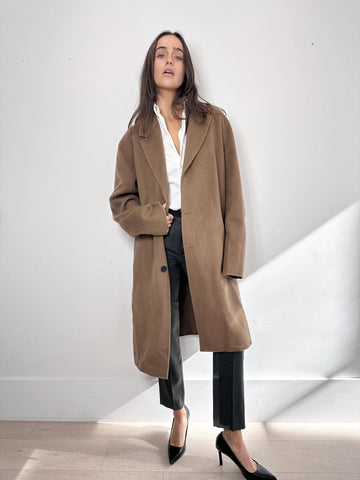 Acne Studios Chocolate Wool Coat