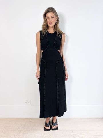 Aje Arp Knit Midi Dress