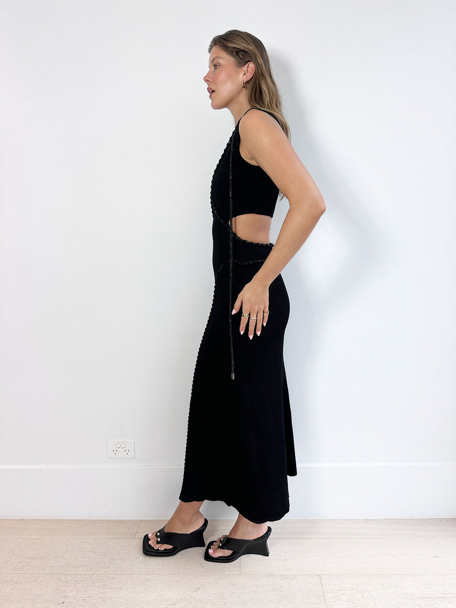 Aje Arp Knit Midi Dress