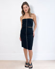 Bassike Strapless Midi Dress