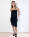 Bassike Strapless Midi Dress