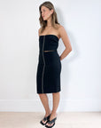 Bassike Strapless Midi Dress