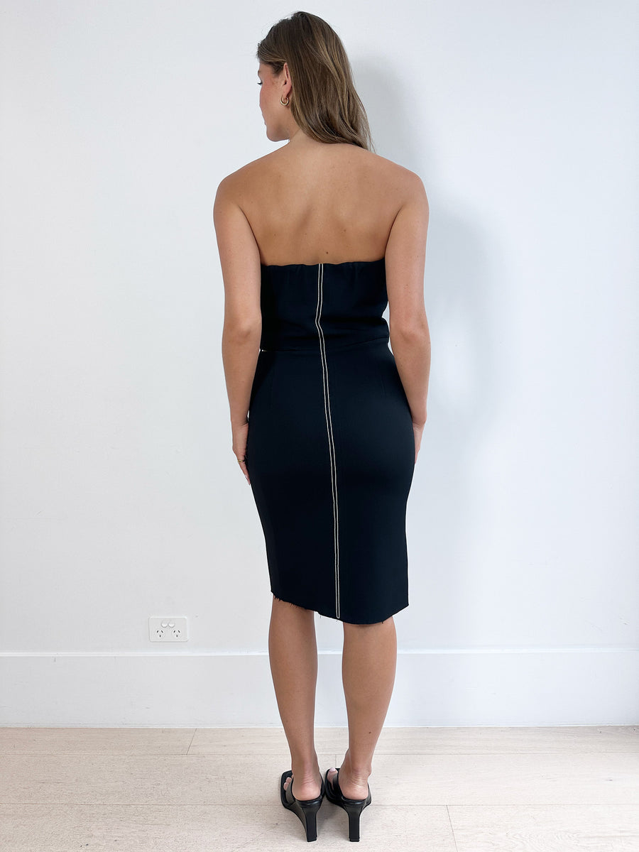 Bassike Strapless Midi Dress