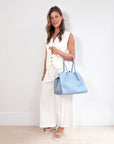 Rylan Large Tote in Powder Blue