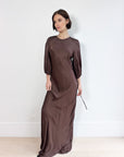 Wynn Hamlyn Chocolate Maxi Dress