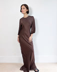 Wynn Hamlyn Chocolate Maxi Dress