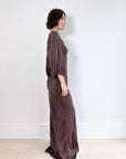 Wynn Hamlyn Chocolate Maxi Dress