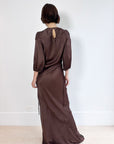 Wynn Hamlyn Chocolate Maxi Dress