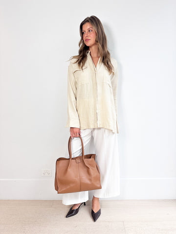 Bondi Born Sand Linen Shirt