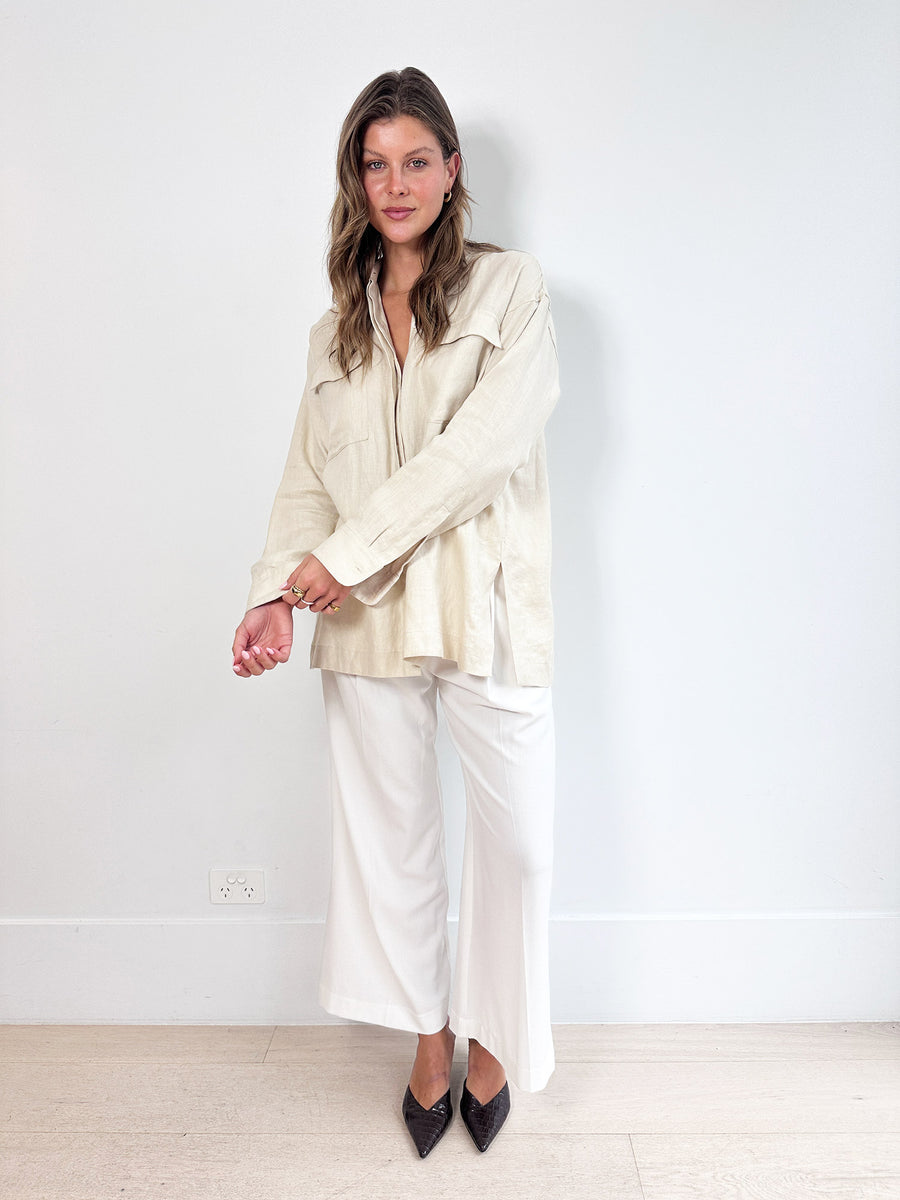 Bondi Born Sand Linen Shirt