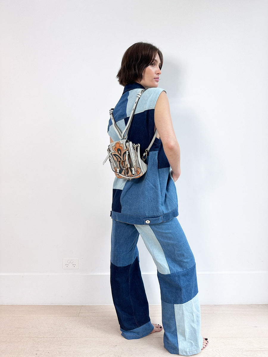 Magali Pascal Ista Patchwork Denim Set