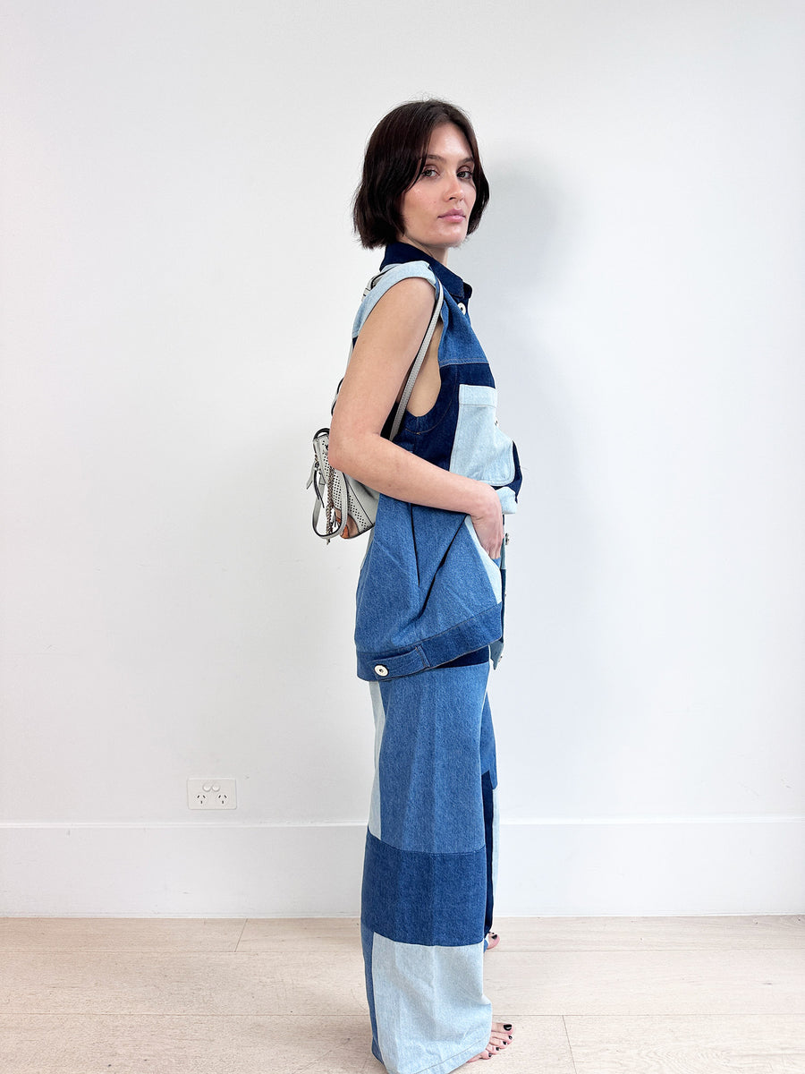 Magali Pascal Ista Patchwork Denim Set