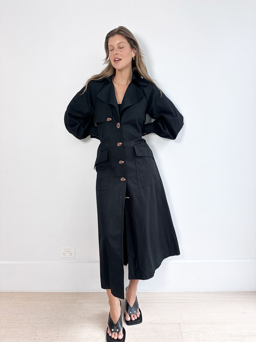 Aje Trench Coat Dress