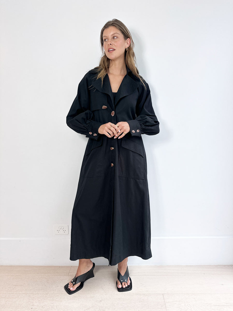 Aje Trench Coat Dress