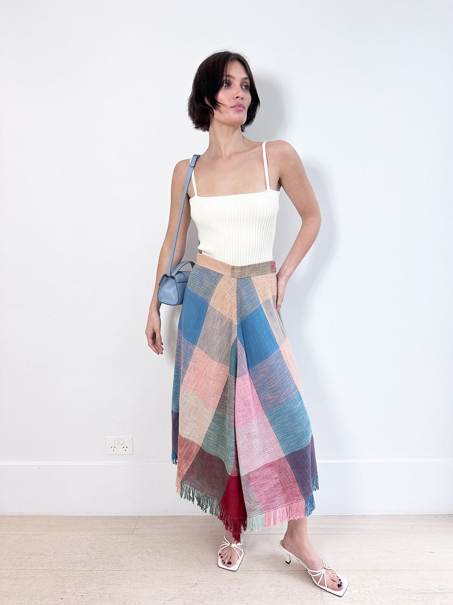 Chloe Multicolor Midi Skirt