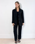 SIR. Andre Oversized Black Blazer