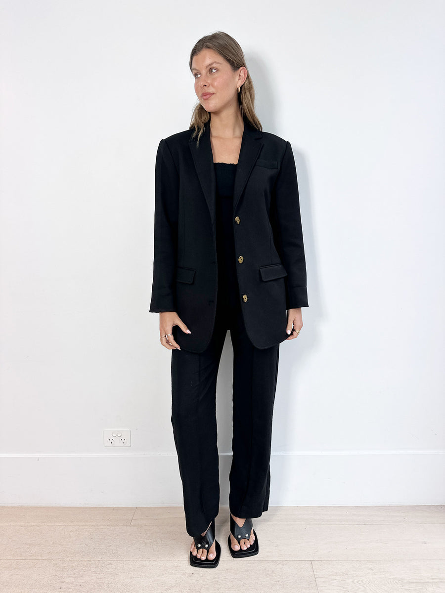 SIR. Andre Oversized Black Blazer