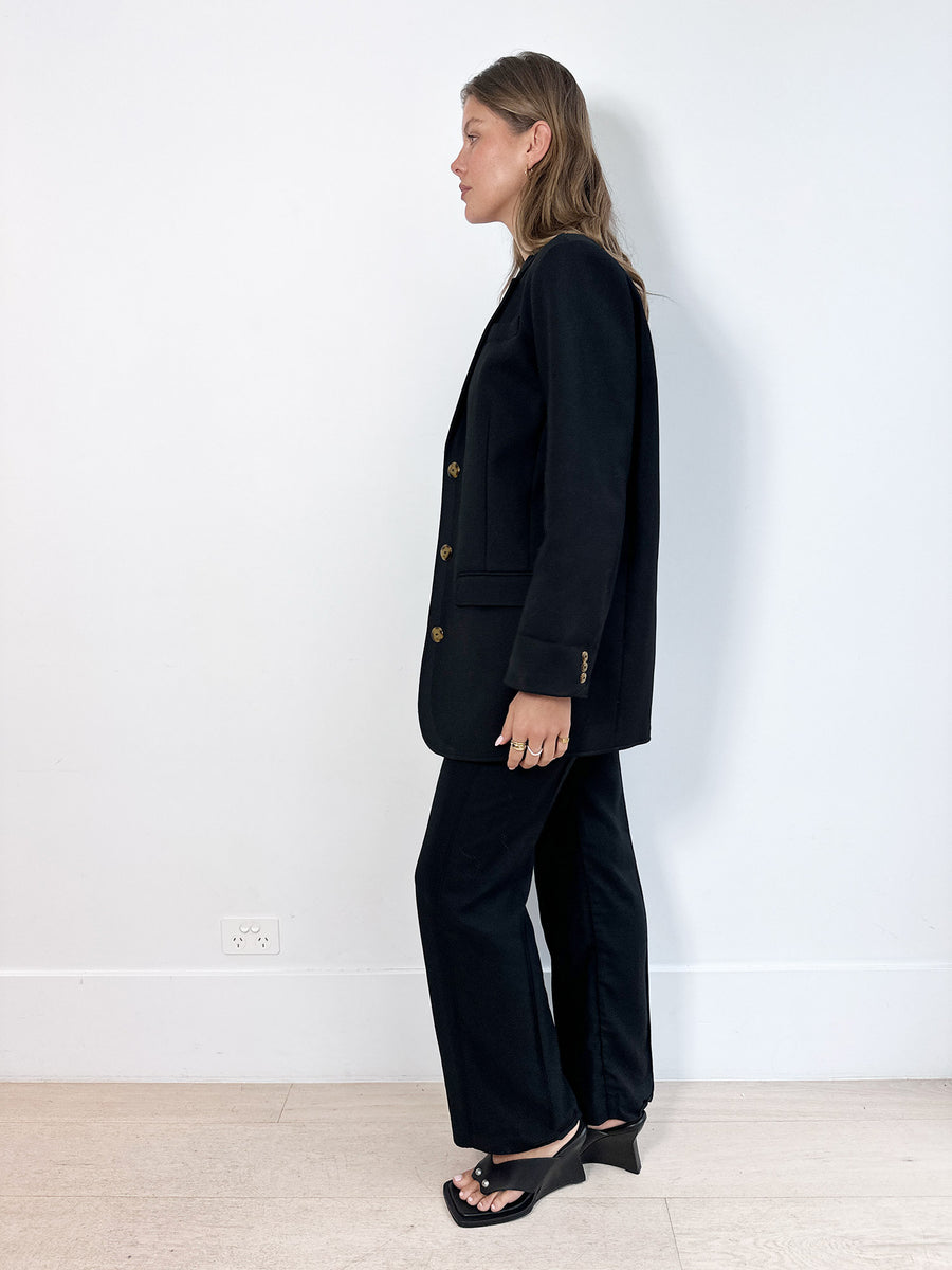 SIR. Andre Oversized Black Blazer