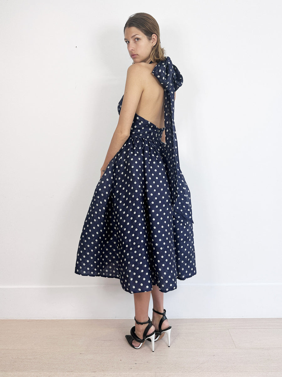 Zimmermann High Tide Polka-Dot Dress